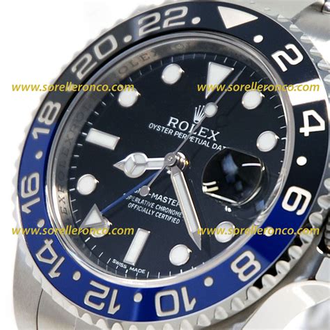 rolex gmt ceramica blu nero